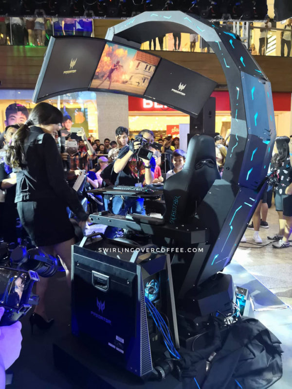 Alodia Gosiengfiao sits on the Predator Thronos Gaming Chair ...