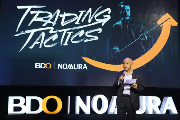 Trading Tactics. Koichi Katakawa, president of BDO Nomura, opens the first session of “Trading Tactics,” which features the SM Group, one of the country’s diversified conglomerates. Shown live on BDO Unibank’s Facebook page, the video has been played nearly 300,000 times since its October 19 airing.