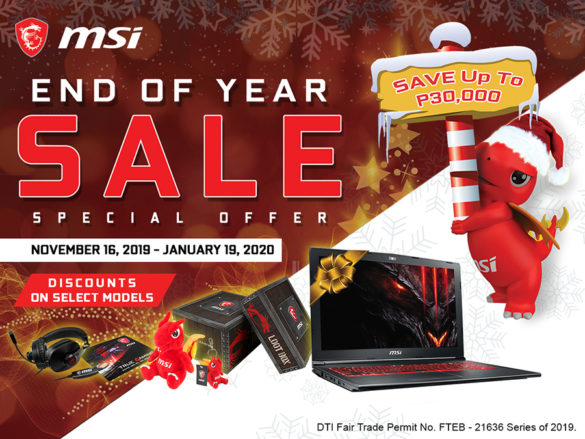 MSI's End of Year Sale is Here