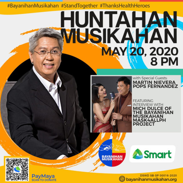 Smart Music Live Online Sessions Teams up With Bayanihan Musikahan to Bring Regine Velasquez, Ogie Alcasid, Ryan Cayabyab to Live Online Stage