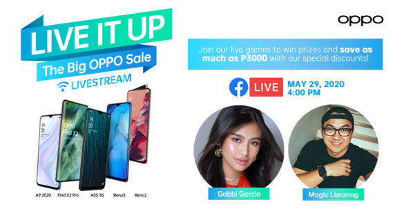 #LiveItUp More With Discounts and Cool Freebies On the Next ShOPPO Livestream With Gabbi Garcia and Magic Liwanag