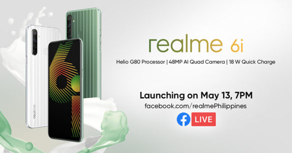 The realme 6i is the first smartphone in the world and in the Philippines to use the MediaTek gaming SoC launched just this February, the Helio G80