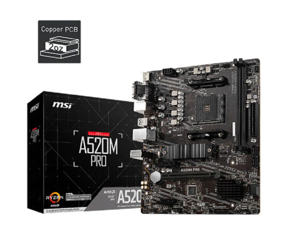 MSI Announces AMD A520 Motherboards