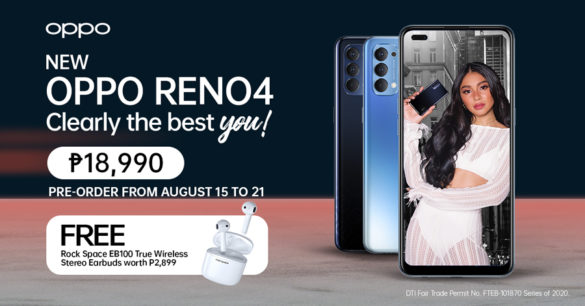 The Newest OPPO Reno4 Now Available For Pre-Order Until August 21