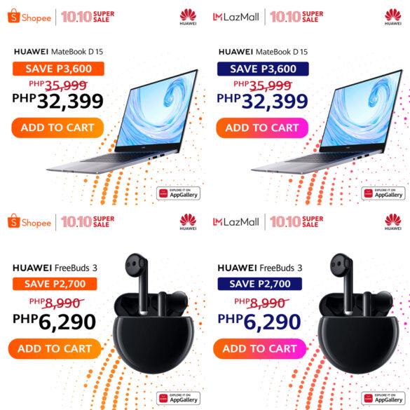 Huawei 10.10 Sale in Shopee and Lazada!