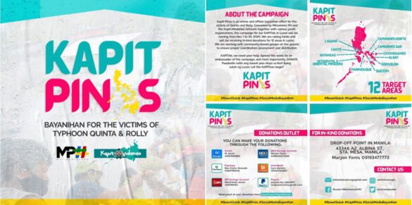 ‘Kapit-Pinas’ to raise funds for typhoon victims