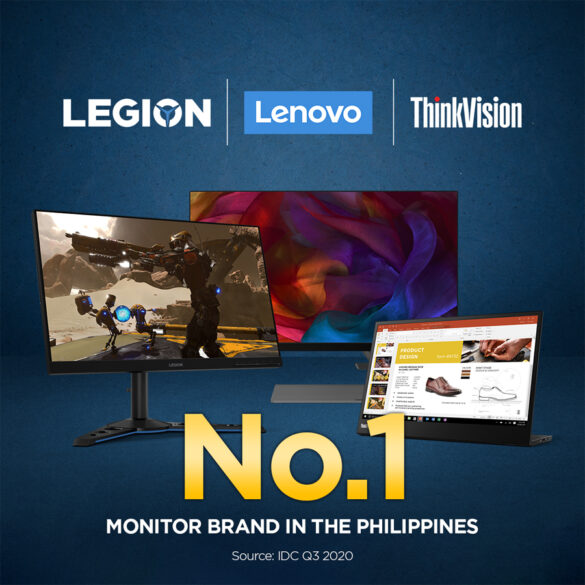 Lenovo named as top monitor brand in the Philippines