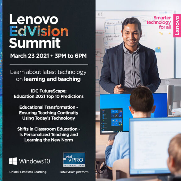 Lenovo tackles blended learning challenges, future of education at upcoming virtual EdVision Summit