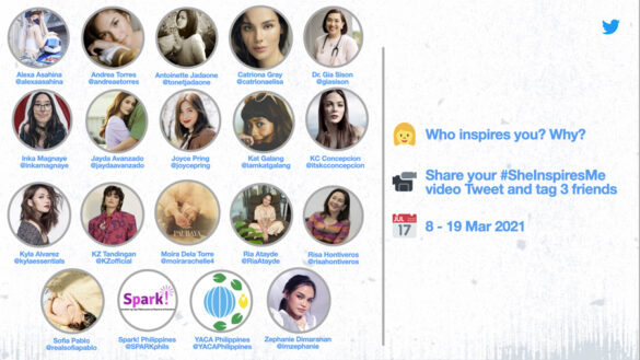 Twitter celebrates #IWD2021 with #SheInspiresMe campaign