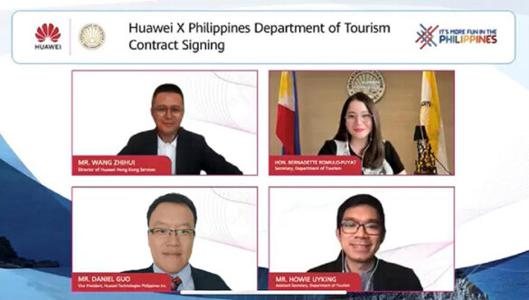 HUAWEI has inked a Memorandum of Understanding (MoU) with the Department of Tourism (DOT) today to promote the Philippines' tourist destinations, arts and culture to its more than 600 million users around the world.