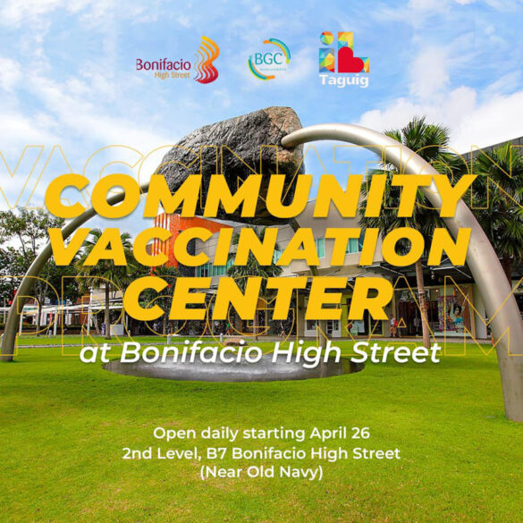 Over 14,000 Taguig Citizens inoculated in the Bonifacio High Street Community Vaccination Center