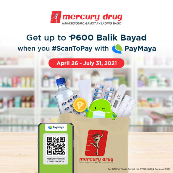 #ParaSaYoSuki: Get up to P600 cashback at Mercury Drug with PayMaya