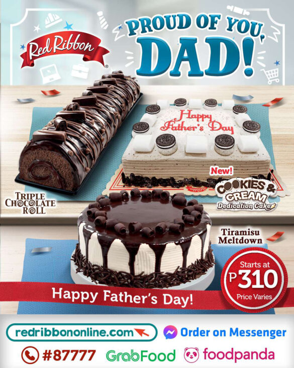 Father’s Day celebration & gifting is now made easy with the New Red Ribbon Online Store and ReGALO e-Gift Card