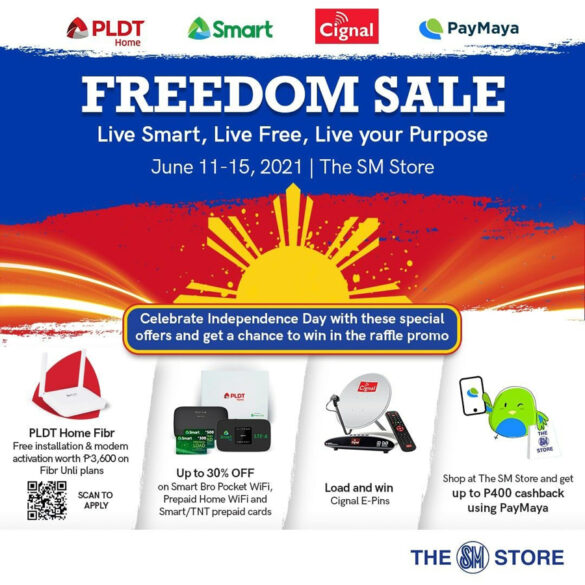 PLDT, Smart, Cignal and PayMaya team up with The SM Store for Freedom Sale