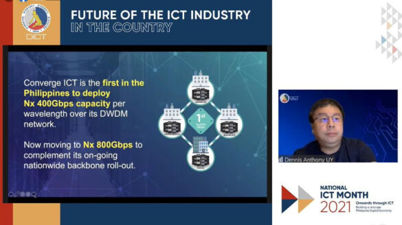 Converge to amp up network backbone speed by deploying first 800G technology in PH