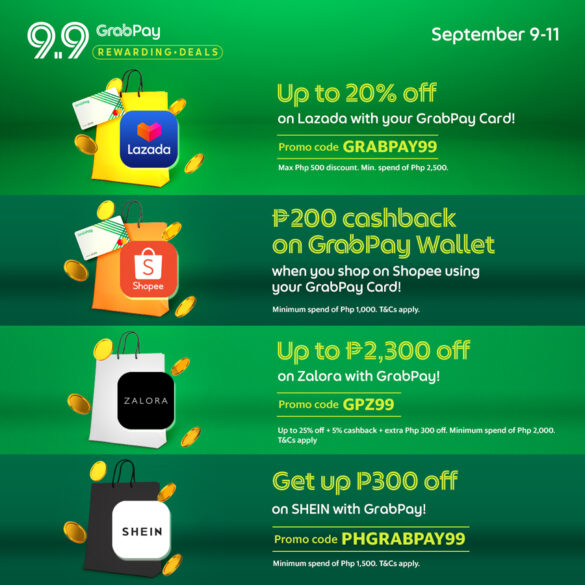 From gaming to beauty and fashion, enjoy the most sulit deals this 9.9 sale with GrabPay