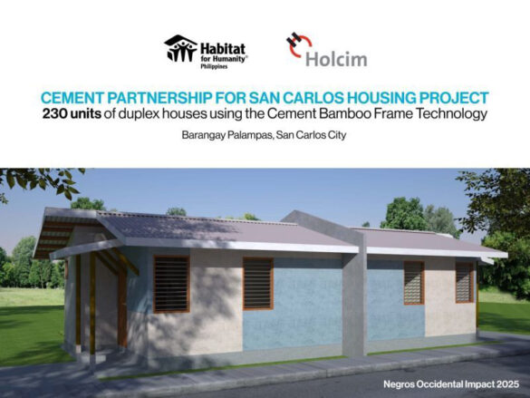 Habitat Philippines, Holcim Philippines cement partnership for socialized housing projects