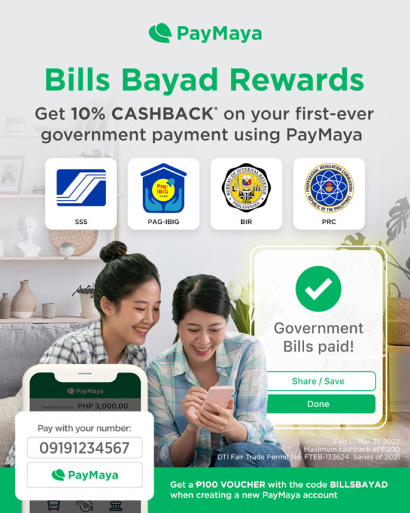 PayMaya makes government payments easier and more rewarding with Bills Bayad Rewards promo