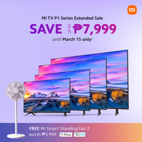 Xiaomi offers big discounts and freebies for their Mi TV P1 Series on Shopee and Lazada