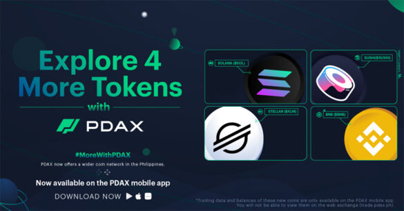 PDAX Expands Crypto Range With SOL, SUSHI, XLM, BNB