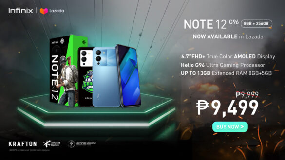 Take the lead with the Infinix NOTE 12 G96, now available in Lazada