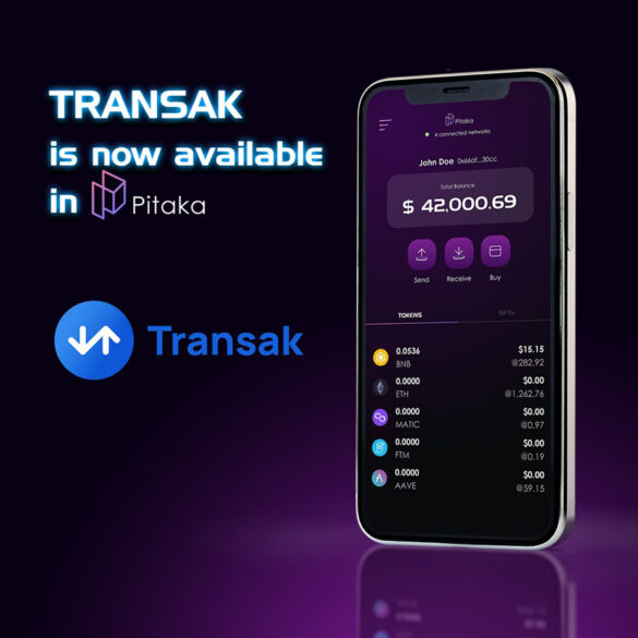 Pitaka integrates Transak and Unstoppable Domains to make buying crypto easier