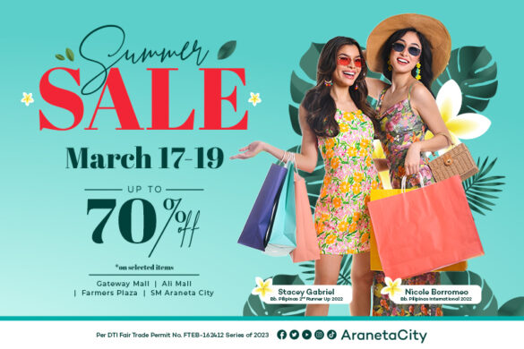 Shop your getaway essentials at Araneta City’s Summer Sale