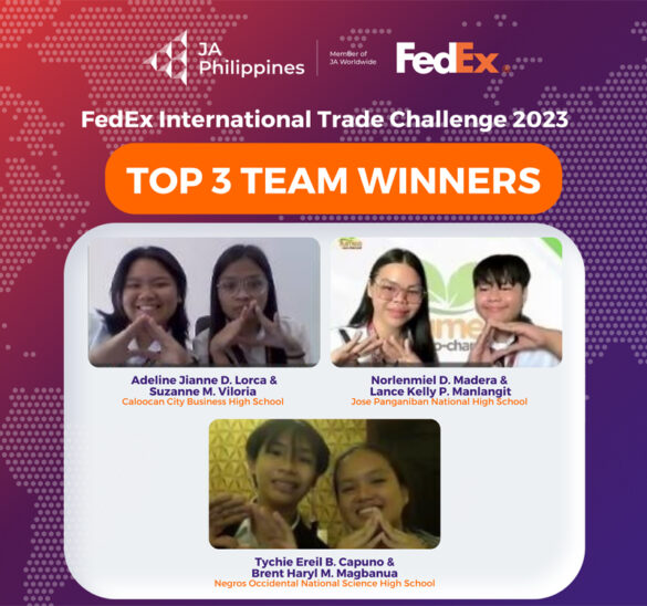 Six Young Filipino Students to Compete in 2023 FedEx / Junior Achievement International Trade Challenge Regional Finals