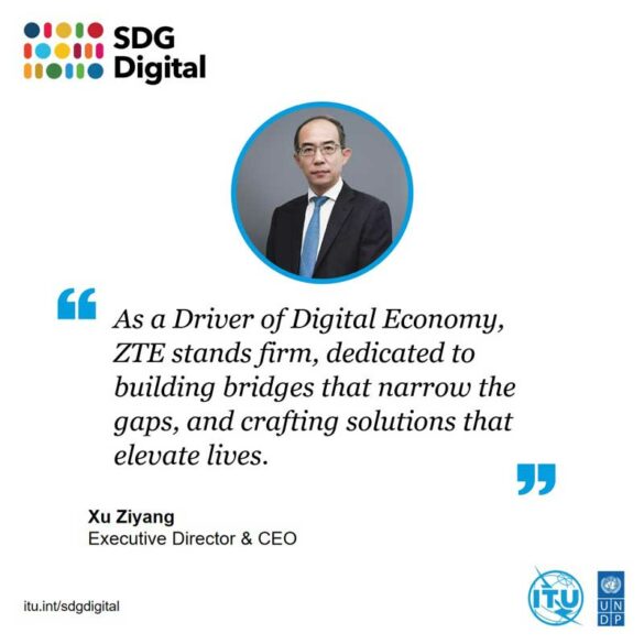 ZTE CEO Xu Ziyang reinforces commitment to advancing digitalization and sustainable development at 2023 SDG Digital