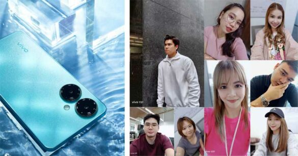 BGC office fashionista Gen Zs, Millennials try vivo Y27's AI Face Beauty Camera