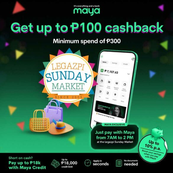 Maya Powers Legazpi Sunday Market with Cashless Convenience