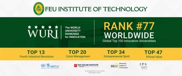 FEU Tech Shines as a Top University for Real Impact for 3rd Consecutive Year of WURI Rankings