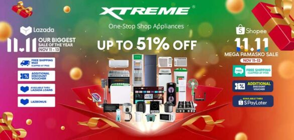 XTREME Appliances' Biggest Online Sale of 2023 arrives on 11.11