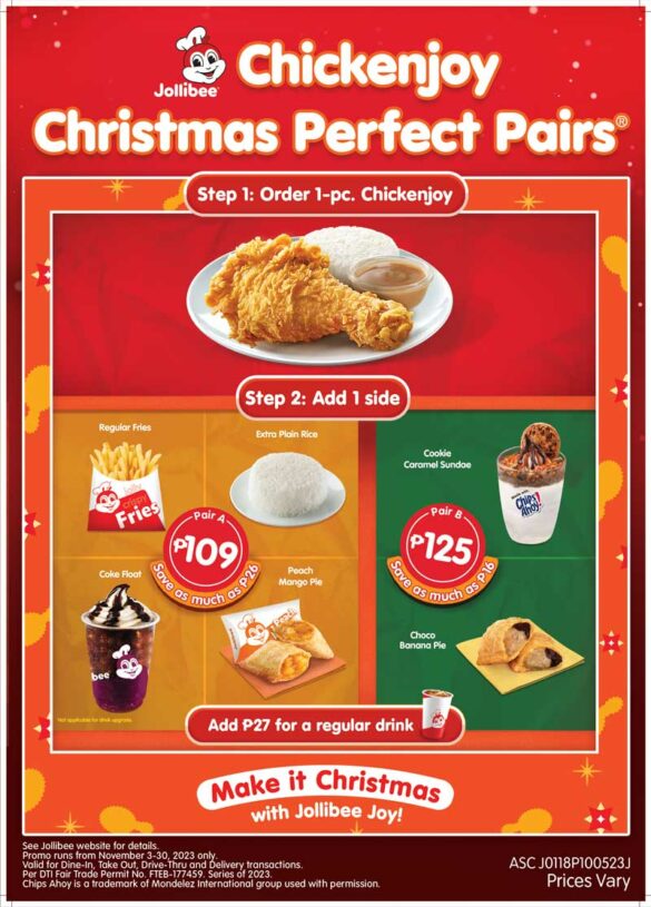 Make it Christmas with Chickenjoy Christmas Perfect Pairs