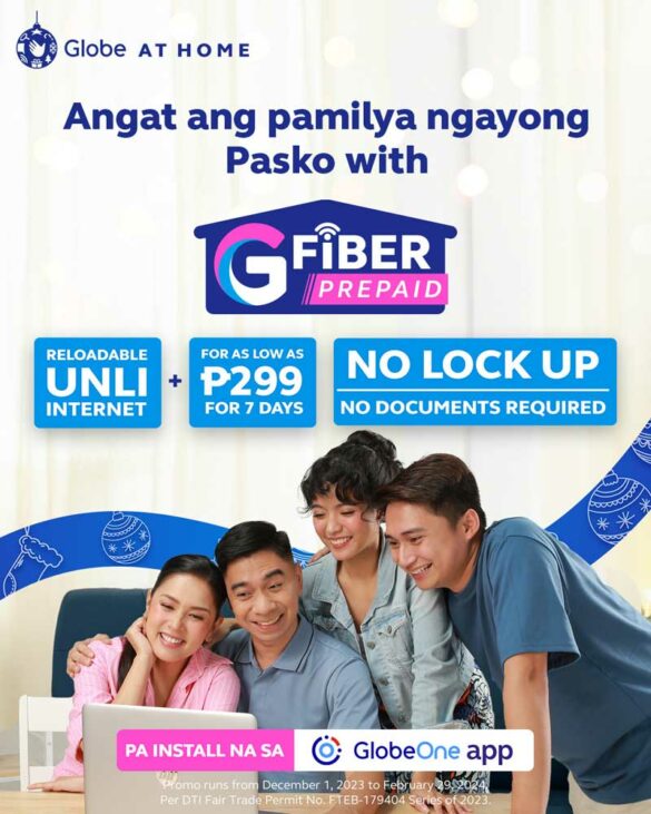 Globe GFiber Prepaid brightens holidays with exciting promos, freebies