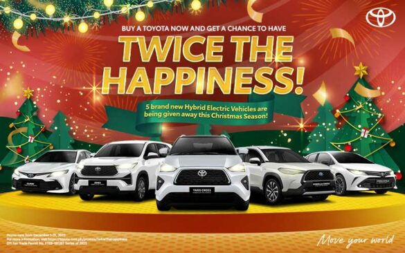 Toyota is raffling off five Hybrid Electric Vehicles this December!