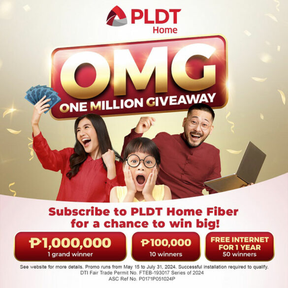 One million cash prize up for grabs with PLDT Home’s OMG promo