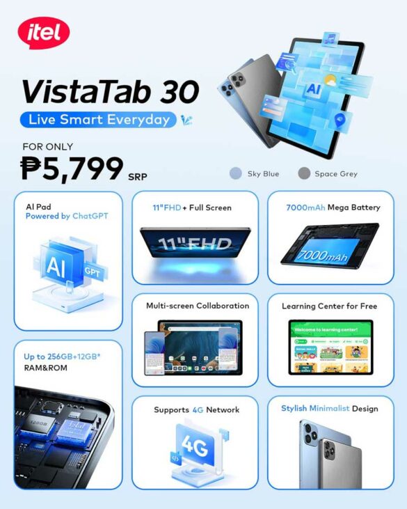 itel VistaTab 30: Your Perfect Study Buddy under PHP 6,000