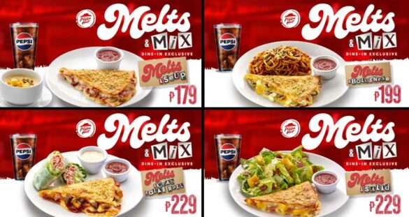 Go on a solo flavor adventure with these Melts & Mix combos from Pizza Hut