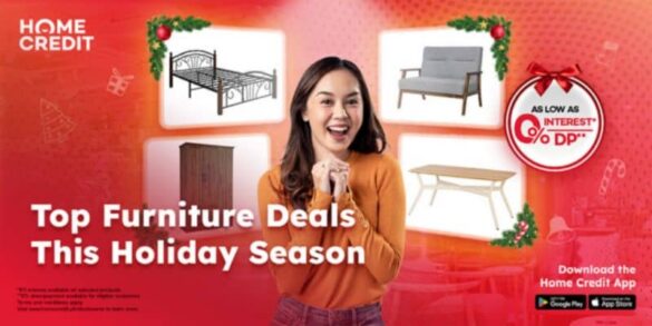 Upgrade your living space with Home Credit’s exclusive holiday furniture deals, ideal for creating a stylish and comfortable setting for this get-together season. #HomeCreditTodoChristmas